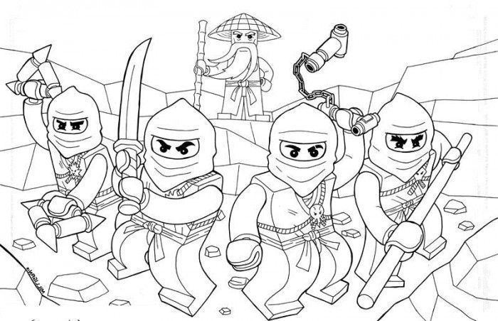 Lego NinjaGo kolorowanki